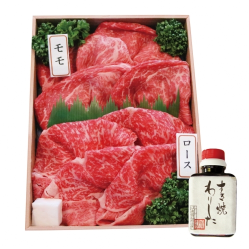 ［商品名］いづつ屋牛ロース・モモブレンドすき焼きセット-2